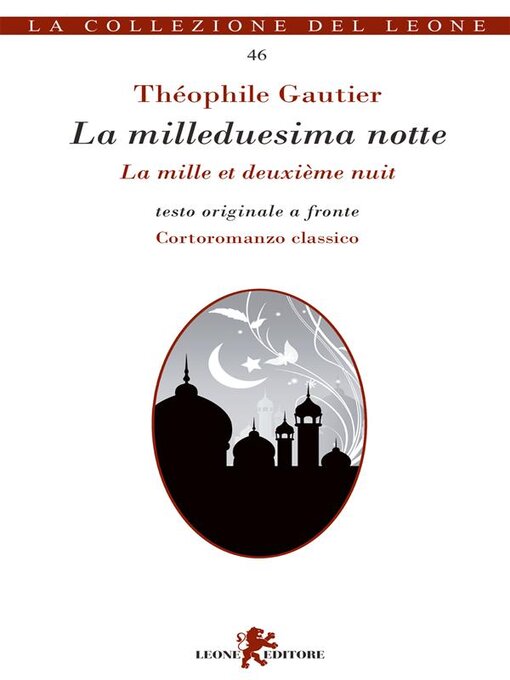 Title details for La milleduesima notte by Théophile Gautier - Wait list